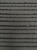 Polyester Spandex Fabric - 2" Ruffles, Grey/Black, Black/Black, 50 To 52 Inches Wide