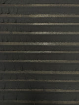 Polyester Spandex Fabric - 2" Ruffles, Grey/Black, Black/Black, 50 To 52 Inches Wide