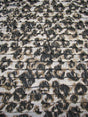 1.44" Ruffles Large Leopard Animal Print Polyester Spandex Knit Fabric - Leopard Animal Print, 50 To 52 Inches Wide