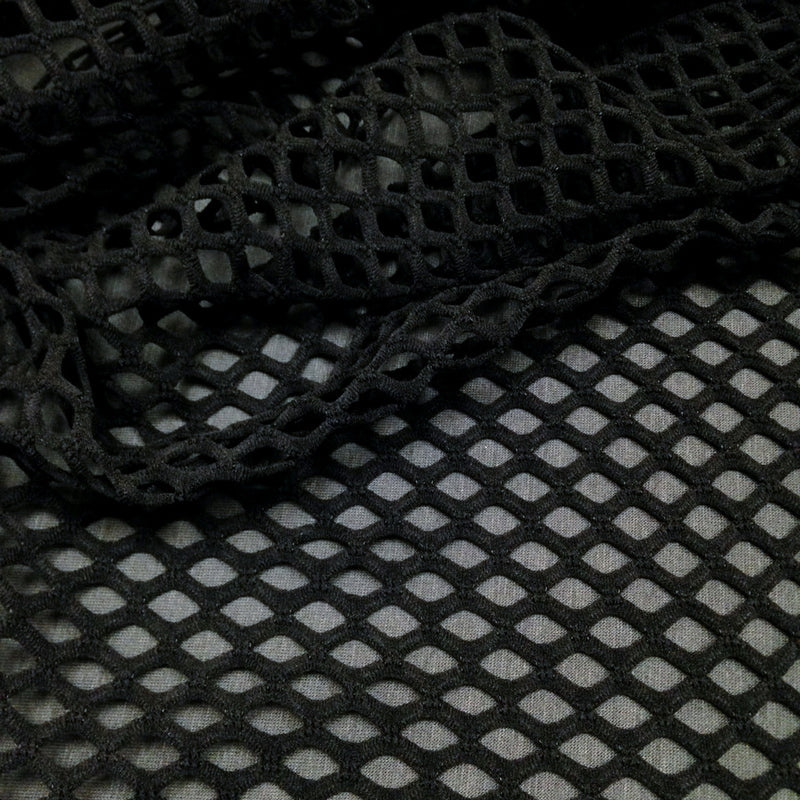 Colorful Big Hole 0.5 Inch Diamond Mesh Stretch Polyester Spandex Fishnet Fabric - Polyester Spandex Fabric, 0.5 Inch Diamond Mesh, 58 To 60 Inches Wide