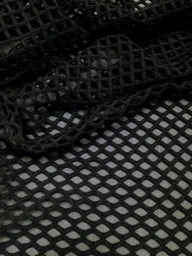 Colorful Big Hole 0.5 Inch Diamond Mesh Stretch Polyester Spandex Fishnet Fabric - Polyester Spandex Fabric, 0.5 Inch Diamond Mesh, 58 To 60 Inches Wide