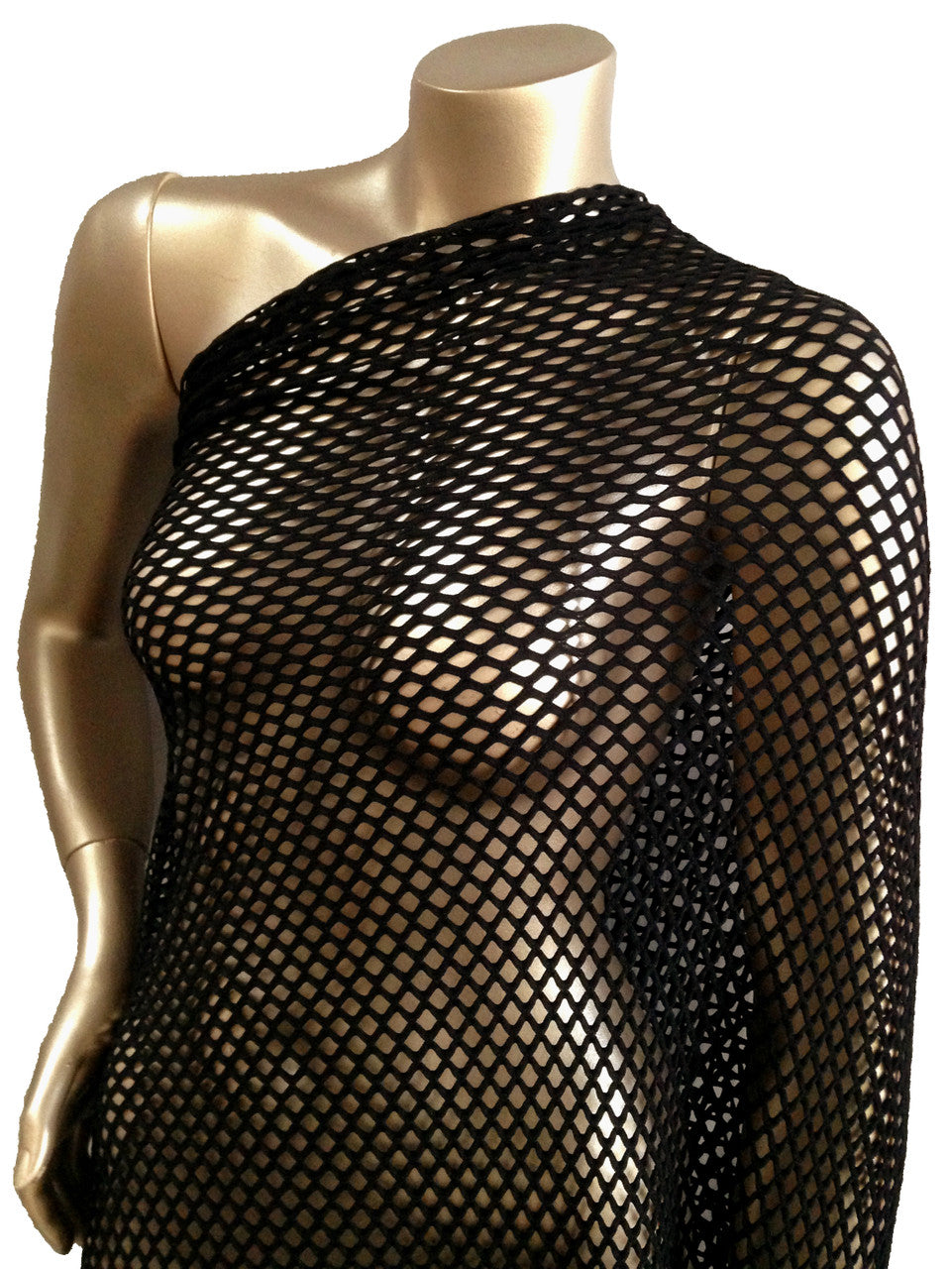 Colorful Big Hole 0.5 Inch Diamond Mesh Stretch Polyester Spandex Fishnet Fabric - Polyester Spandex Fabric, 0.5 Inch Diamond Mesh, 58 To 60 Inches Wide