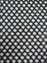 Big Hole 0.5 Inch Diamond Mesh With Shiny Foil Stretch Polyester Spandex Fishnet Fabric - Black/Gold, White/Silver, Black/Silver, 0.5 Inch Diamond Mesh, 58-60" Width