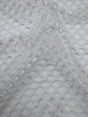 Big Hole 0.5 Inch Diamond Mesh With Shiny Foil Stretch Polyester Spandex Fishnet Fabric - Black/Gold, White/Silver, Black/Silver, 0.5 Inch Diamond Mesh, 58-60" Width