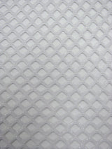 Big Hole 0.5 Inch Diamond Mesh With Shiny Foil Stretch Polyester Spandex Fishnet Fabric - Black/Gold, White/Silver, Black/Silver, 0.5 Inch Diamond Mesh, 58-60" Width