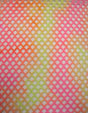 Tie-Dye Pattern Silver Glitter Polyester Spandex Diamond Mesh Fabric - Pink/Orange, Lime/Blue, Navy/Blue, Pink/Purple, 0.5 Inch Diamond Mesh, 56"-58" Width
