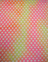 Tie-Dye Pattern Silver Glitter Polyester Spandex Diamond Mesh Fabric - Pink/Orange, Lime/Blue, Navy/Blue, Pink/Purple, 0.5 Inch Diamond Mesh, 56"-58" Width