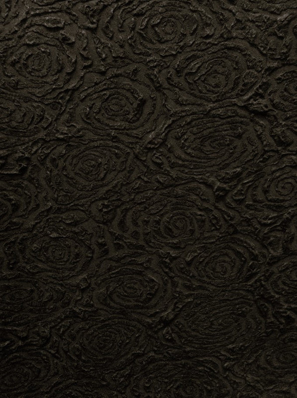 Floral Pattern Textured Jacquard Fabric - Acetate Slinky Polyester Spandex, Floral Pattern, 52" To 54" Width