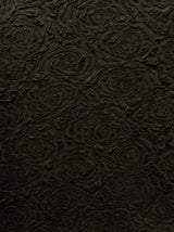 Floral Pattern Textured Jacquard Fabric - Acetate Slinky Polyester Spandex, Floral Pattern, 52" To 54" Width