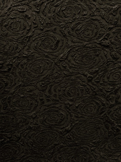 Floral Pattern Textured Jacquard Fabric - Acetate Slinky Polyester Spandex, Floral Pattern, 52" To 54" Width