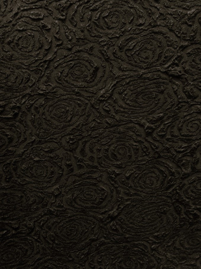 Floral Pattern Textured Jacquard Fabric - Acetate Slinky Polyester Spandex, Floral Pattern, 52" To 54" Width
