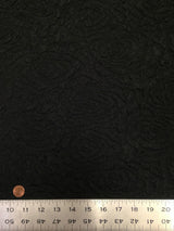 Floral Pattern Textured Jacquard Fabric - Acetate Slinky Polyester Spandex, Floral Pattern, 52" To 54" Width