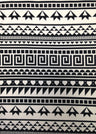 Repeat Greek Pattern Polyester Spandex Fabric - White/Black, Pink/Navy, Lightweight Knit Jersey, 58"-60" Wide