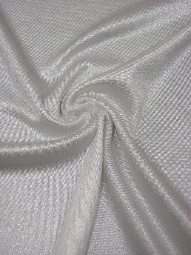 Shiny Sparkle Foil Polyester Spandex Fabric - White/Silver, Black/Gold, 58" Width