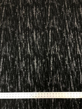 Polyester Spandex Textured Fukuro Fabric - Abstract Foil, Black/Silver, Black/Gold, 52/54" Width