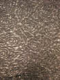 Polyester Spandex Textured Fukuro Embossed Floral Design With Shiny Lurex Fabric - Dark Gold, Dark Silver, Dark Turquoise, Dark Red, 52/54" Width