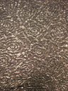 Polyester Spandex Textured Fukuro Embossed Floral Design With Shiny Lurex Fabric - Dark Gold, Dark Silver, Dark Turquoise, Dark Red, 52/54" Width