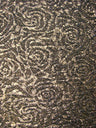 Polyester Spandex Textured Fukuro Embossed Floral Design With Shiny Lurex Fabric - Dark Gold, Dark Silver, Dark Turquoise, Dark Red, 52/54" Width