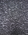 Polyester Spandex Textured Fukuro Embossed Floral Design With Shiny Lurex Fabric - Dark Gold, Dark Silver, Dark Turquoise, Dark Red, 52/54" Width