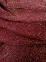 Gold Shimmer Lurex Stretch Polyester Triple Mesh Fabric - See-Through, Gold Shimmer, 60" Width