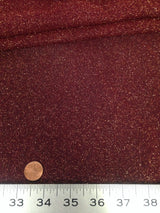 Gold Shimmer Lurex Stretch Polyester Triple Mesh Fabric - See-Through, Gold Shimmer, 60" Width