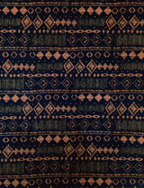 Diamond Tribal Print ITY Knit Jersey Polyester Spandex Fabric - Diamond Tribal Print, Repeating Pattern, 58" To 60" Width