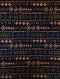 Diamond Tribal Print ITY Knit Jersey Polyester Spandex Fabric - Diamond Tribal Print, Repeating Pattern, 58" To 60" Width