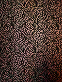 Big Rose Pattern 2 Tone Matte Foil Stretch Velvet Polyester Spandex Fabric - Dark Red, Dark Blue, Big Rose Pattern, 58 To 60 Inches Wide