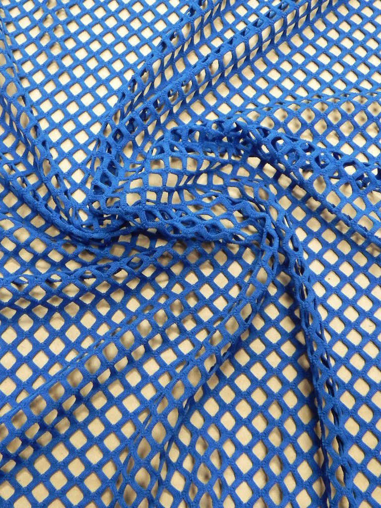 Colorful Big Hole 0.5 Inch Diamond Mesh Stretch Polyester Spandex Fishnet Fabric - Polyester Spandex Fabric, 0.5 Inch Diamond Mesh, 58 To 60 Inches Wide