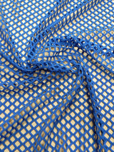 Colorful Big Hole 0.5 Inch Diamond Mesh Stretch Polyester Spandex Fishnet Fabric - Polyester Spandex Fabric, 0.5 Inch Diamond Mesh, 58 To 60 Inches Wide