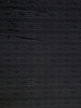 Polyester Textured Spandex Fabric - Matte Foil Abstract Design, Black, Pink, 56" To 58" Width