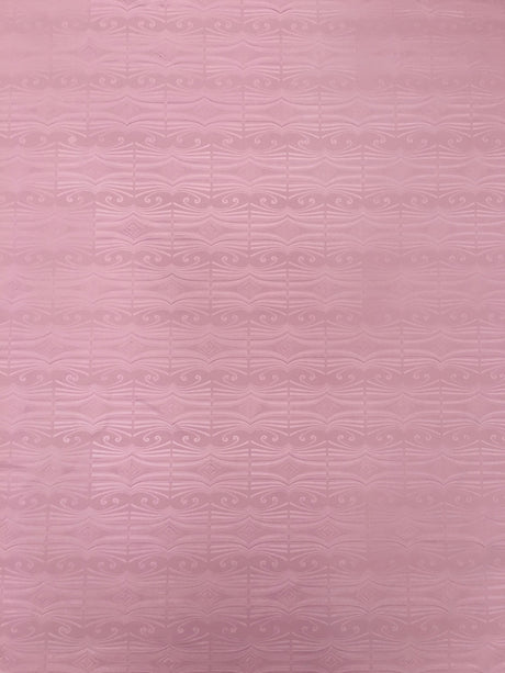 Polyester Textured Spandex Fabric - Matte Foil Abstract Design, Black, Pink, 56" To 58" Width