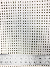 4 Mm Square Laser Cut On Stretch Techno Polyester Spandex Fabric - White, Coral, Dusty Peach, 58"-60" Width
