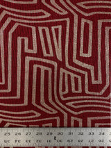 Polyester Spandex 2X2 Rib Fabric - Abstract Gold Foil Design, Light Weight, 56/58" Width