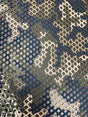 Camouflage Design Polyester Spandex Fabric - Camouflage, See Through Diamond Mesh, 0.5" Hole Size, 56"-58" Width