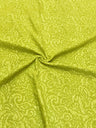Polyester Spandex Fukuru Embossed Paisley Print With Matte Foil Fabric - Embossed Textured Paisley, Fuchsia, Royal, Chartreuse, 50" To 52" Width