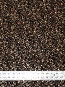 Small Rib Textured Fukuro Polyester Spandex Fabric - Small Dots Shiny Foil, Copper, Silver, 58" Width