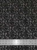 Small Rib Textured Fukuro Polyester Spandex Fabric - Small Dots Shiny Foil, Copper, Silver, 58" Width