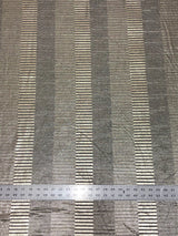 Textured 4X4 Ribbed Polyester Spandex Fabric - Gold Foil Stripes, Oatmeal, Black, Charcoal
