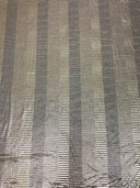 Textured 4X4 Ribbed Polyester Spandex Fabric - Gold Foil Stripes, Oatmeal, Black, Charcoal