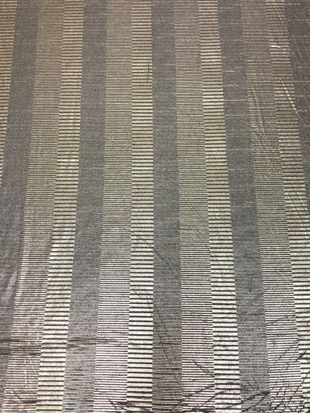 Textured 4X4 Ribbed Polyester Spandex Fabric - Gold Foil Stripes, Oatmeal, Black, Charcoal
