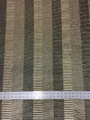 Textured 4X4 Ribbed Polyester Spandex Fabric - Gold Foil Stripes, Oatmeal, Black, Charcoal