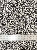 Big Letter Design Polyester Spandex Fabric - Dull Matte Black/Silver Foil, White, Black, Blue, 58" To 60" Width