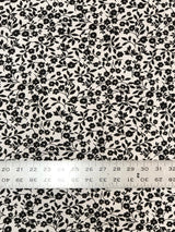 Big Letter Design Polyester Spandex Fabric - Dull Matte Black/Silver Foil, White, Black, Blue, 58" To 60" Width