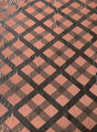 Polyester Spandex Burnout Velvet Fabric - Brown Big Geometric Design, 56-58" Width