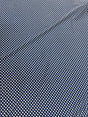 Polyester ITY Matte Jersey Fabric - Navy/White Small Geometric Design, 58" Width