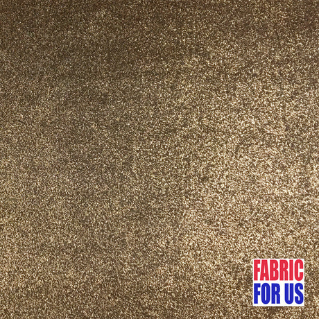 Bronze Foil Allover Poly Slinky Stretch Polyester Spandex Fabric - Bronze/Black Specks Glitter, 58/60" Wide