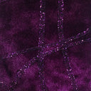 Strands Glitter Design Burnout Velvet Stretch Fabric - Navy, Plum, Glitter Strand Design, 58/60" Width