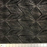 Diagonal Pattern Glitter Design Stretch On Burnout Velvet Fabric - Black, Plum, Diagonal Linear Pattern, 58/60" Wide