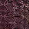 Diagonal Pattern Glitter Design Stretch On Burnout Velvet Fabric - Black, Plum, Diagonal Linear Pattern, 58/60" Wide